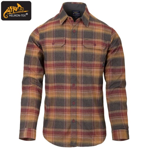 Мужская фланелевая рубашка в клетку HELIKON Casual Tactical Everyday S
