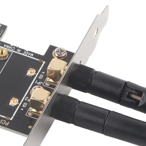 Переходник mini pci e на pci e с 2 антеннами для PCI Express половинного размера