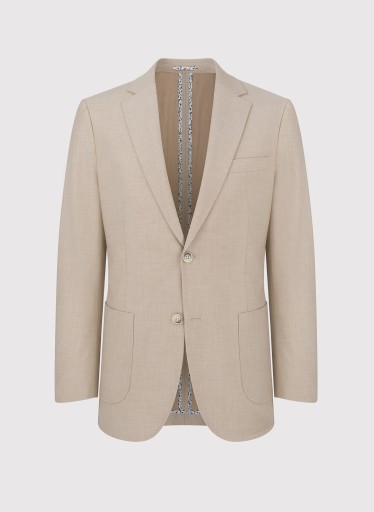 Бежевый однобортный мужской пиджак Slim Fit PAKO LORENTE 182/48