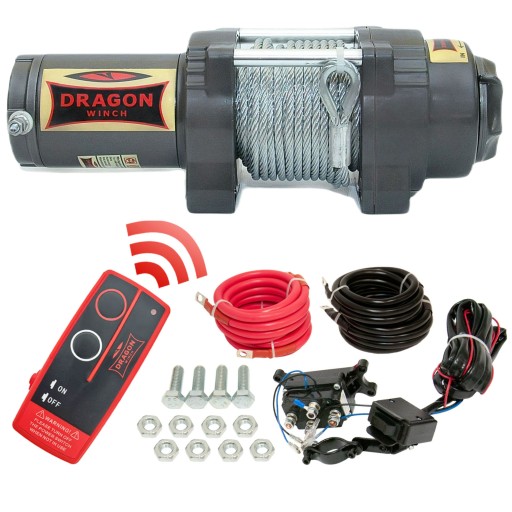 Электрическая лебедка Dragon Winch, 12 В, 3500 фунтов/1588 кг | DWH3500HD сталь
