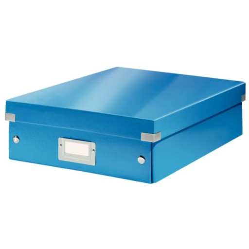 Коробка Leitz Click&Store Wow с отделениями, средний синий