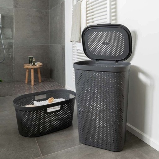 KOSZ NA PRANIE 60L BRUDOWNIK +KOSZ DO MAGLA CURVER