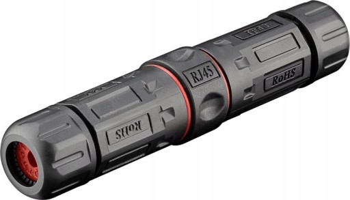 Разъем кабеля Ethernet STP 2xRJ45 кат.6 IP68