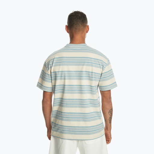 Quiksilver Eco YD Stripe Tee мужская футболка синяя туманная футболка в эко полоску XXL
