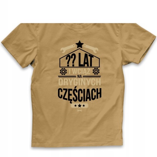T-SHIRT MĘSKI PREZENT NA KAŻDE DOWOLNE URODZINY