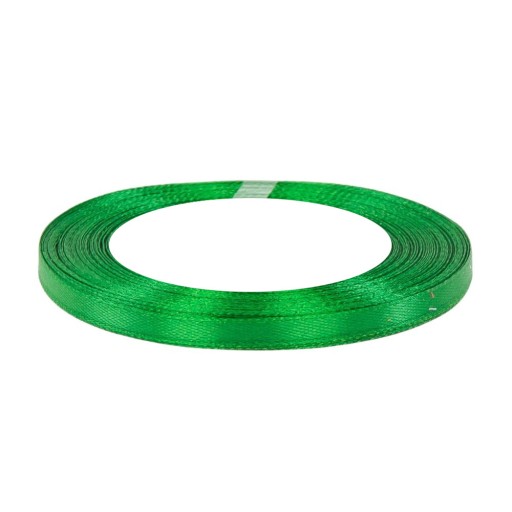 Wstążka Satynowa Zielona 6mm x 36y