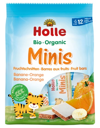 Батончики Holle BIO Organic Minis бананово-апельсиновые, 8x12,5 г