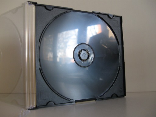 Pudełka CD x 1 SLIM na płyty czarne HQ 50 szt