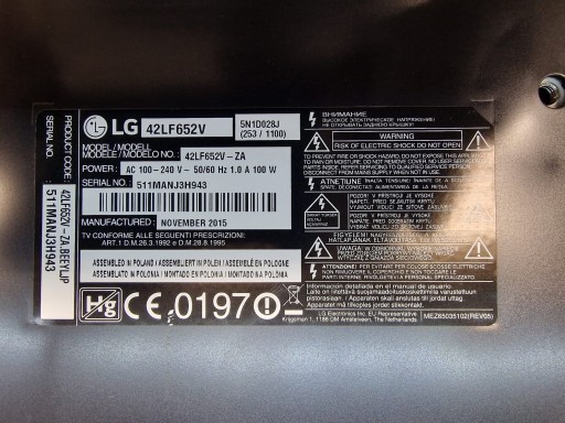 WI-FI LGSBW41 42LF652V