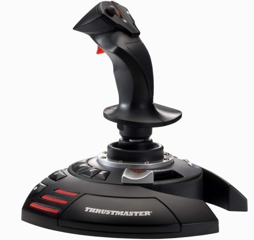 Игровой джойстик Thrustmaster 2960694, черный/красный, 12 кнопок