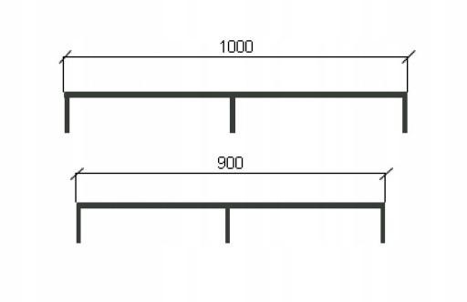Nadstawka półka na biurko toaletkę WENGE 90/100cm