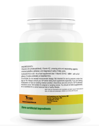 WItamina D3 20000IU + Wit K2 200mg 360 tab