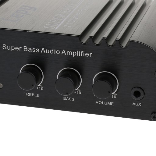 Wzmacniacz stereo audio DC 12V Mini 2x45W Regulacja głośności