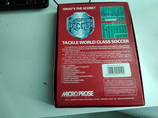 ATARI ST — MicroProse Soccer — 1989 BOX MicroProse