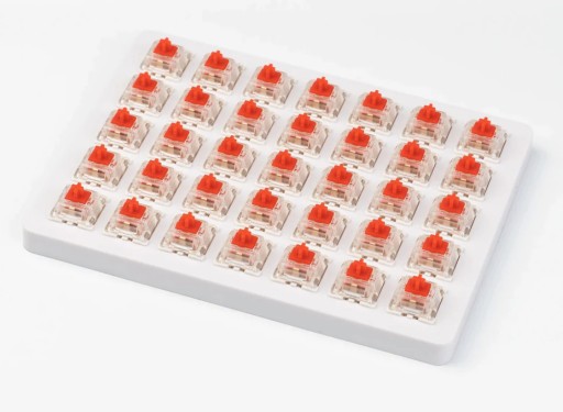 Gateron G Pro Red Switch PRZEŁĄCZNIKI 35szt do Klawiatury mechanicznej