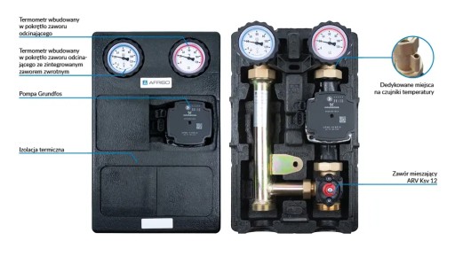НАСОСНАЯ ГРУППА, РАСПРЕДЕЛИТЕЛЬ, 2 ЦЕПА GRUNDFOS AFRISO