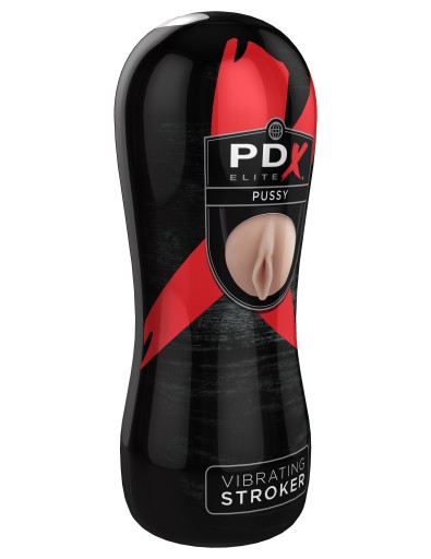 PDX ELITE PUSSY STROKER, ВСАСЫВАЮЩИЙ МАСТУРБАТОР, ВИБРАЦИИ