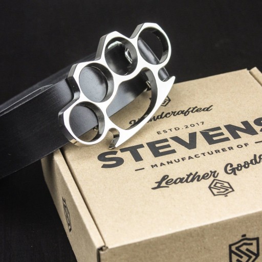 КОЖАНЫЙ РЕМЕНЬ МУЖСКОЙ STEVENS, ЧЕРНЫЙ ЗАМОК Q2-V