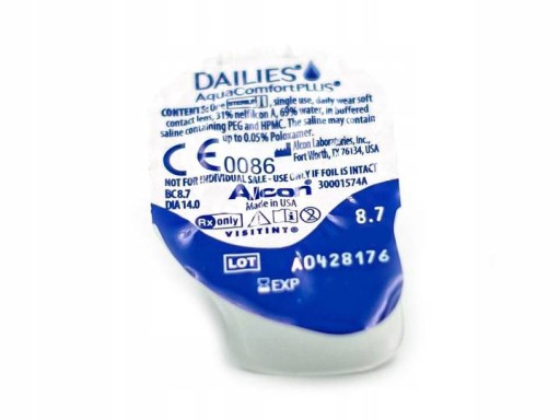 DAILIES AQUACOMFORT PLUS 90 шт. -3,25 8,7