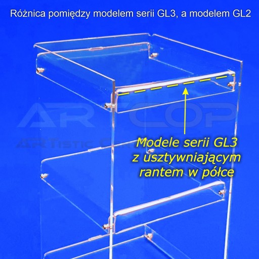 Gablota, Gablotka Regał, Witrynka 20x20x30 z PLEXI
