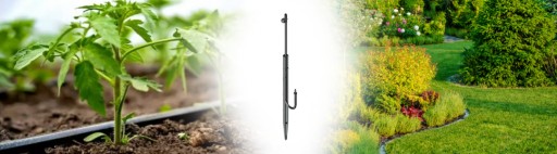 Микроразбрызгиватель Fogger, регулировка расхода на 180° на штифте Teco длиной 30 см