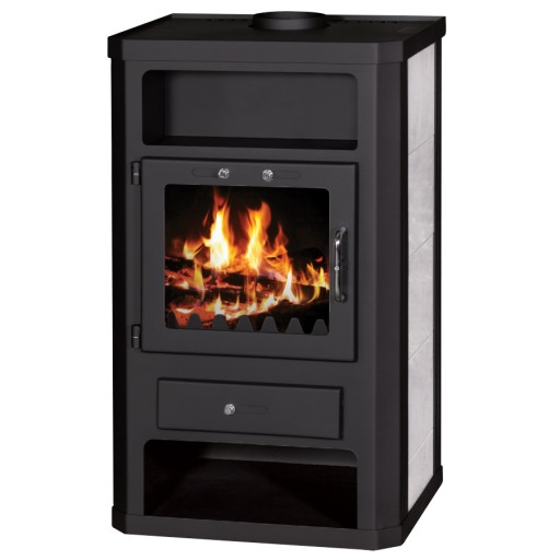 PIEC Z KAFLAMI PO BOKACH STALOWY NA DREWNO VICTORIA COMFORT K ECO 11 kW