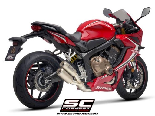 Титановая выхлопная система SC-Project Twin CR-T Honda CBR650R (2019 – 2020 гг.)