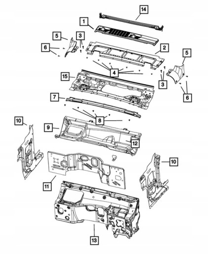 ОКНО ОКНО РЕШЕТКА JEEP WRANGLER JL