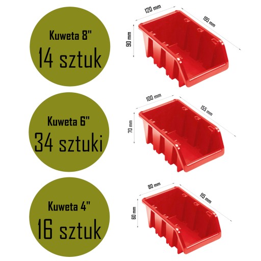 Настенная доска для мастерской 173x78 СМ, 64 ЛОТКА