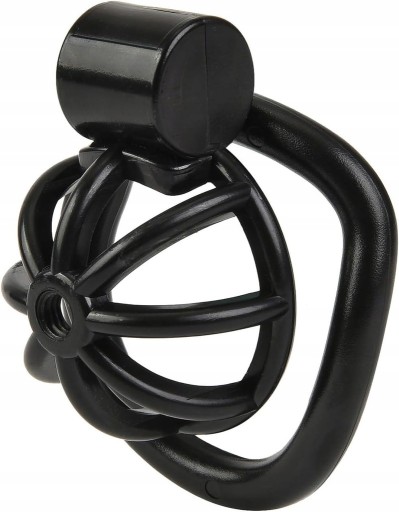 MAŁY CZARNY PAS CNOTY CHASTITY CAGE 5 PIERŚCIENI DILATOR