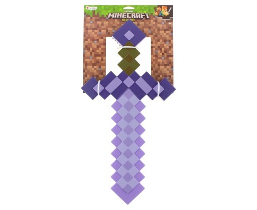 Minecraft Sword Зачарованный фиолетовый аксессуар Реплика меча Лицензия