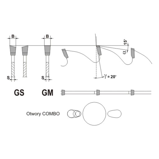 GLOBUS PIŁA TARCZOWA DO DREWNA HM 400x30x4,0 18Z GS20 WIDIA CIĘCIE WZDŁUŻNE
