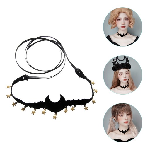 Księżyc Choker Halloween rekwizyt Cosplay łań