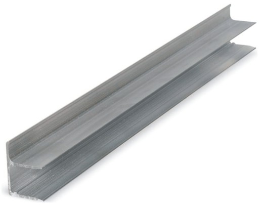 Profil aluminiowy zamykający F 8 mm 2 m