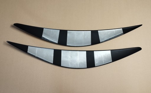 Крышки фонарей Peugeot 207, АБС пластик, 06-12