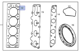 90444066 ПРОКЛАДКА ГБЦ OPEL ASTRA-F, VECTRA-B