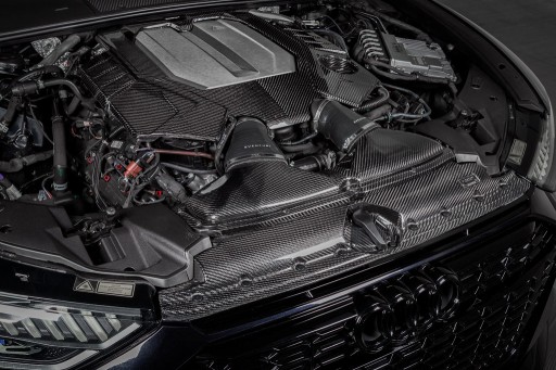 AUDI RS7 C8 4.0TT Черная карбоновая крышка двигателя матовая EVENTURI