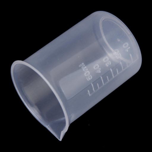 kuchnia Laboratorium Plastikowa zlewka z podziałką Miarka 50ml