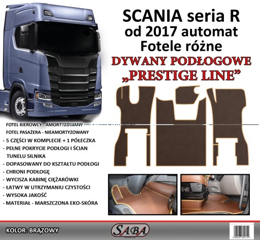 Dywaniki PRESTIGE LINE Scania R od 2017 r.