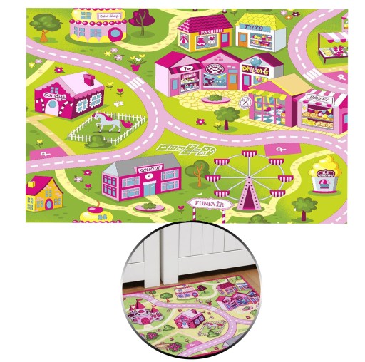 Dywan DYWANIK ULICE RÓŻOWE SWEET TOWN 80 X 120