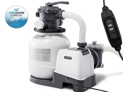 Каркасный садовый бассейн INTEX 549x132, комплект 12-в-1