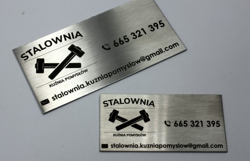 Tabliczka Nierdzewna Logo Grawer 10 szt. 60x30mm