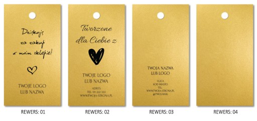 Tagi etykiety metki do zawieszenia z LOGO szybko!