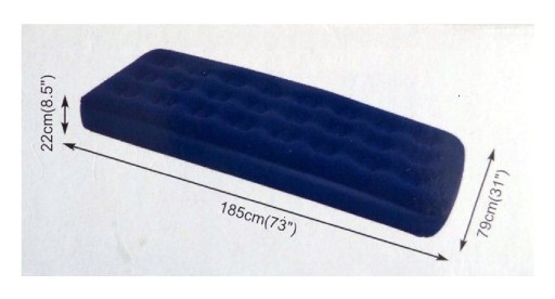 ВЕЛЮРОВЫЙ МАТРАС ОДИНОЧНЫЙ УТЕПЛЕННЫЙ 185x79x22