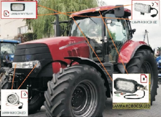 Светодиодный рабочий фонарь Fendt Massey Ferguson Case КАЧЕСТВО