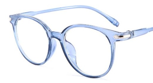 OKULARY kujonki KOREKCYJNE MINUSY kocie czarne -6.5