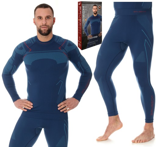 ТЕРМОАКТИВНАЯ ОДЕЖДА ДЛЯ БЕГА Brubeck Termo Мужской ЗИМНИЙ КОМПЛЕКТ - XL