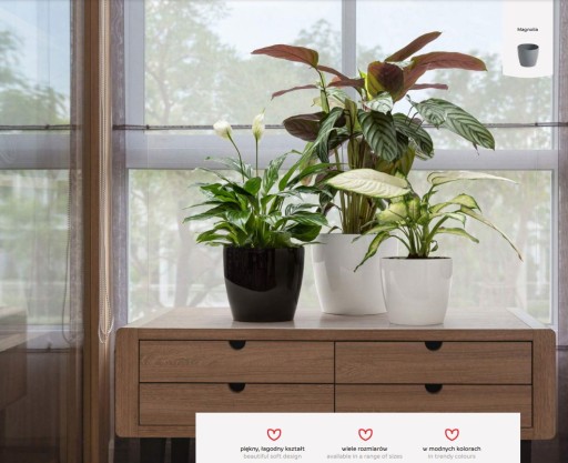 Пластиковая крышка для вазона капучино MAGNOLIA 250