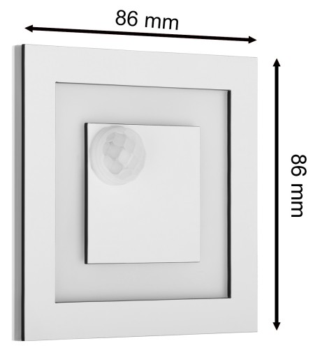 ЛЕСТНИЧНЫЙ СВЕТИЛЬНИК с сумерками ДАТЧИК ДВИЖЕНИЯ 230v LED SILVER WARM 3000k
