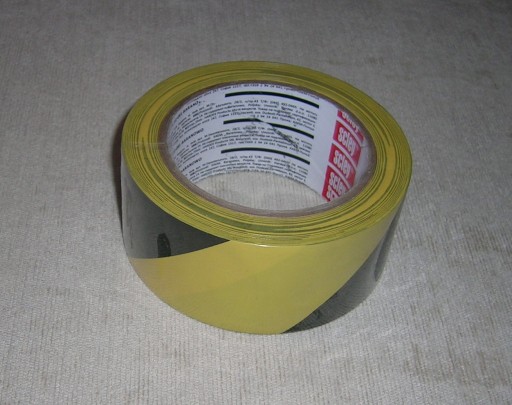 Taśma klejąca Ostrzegawcza 48mm x 33m żółta